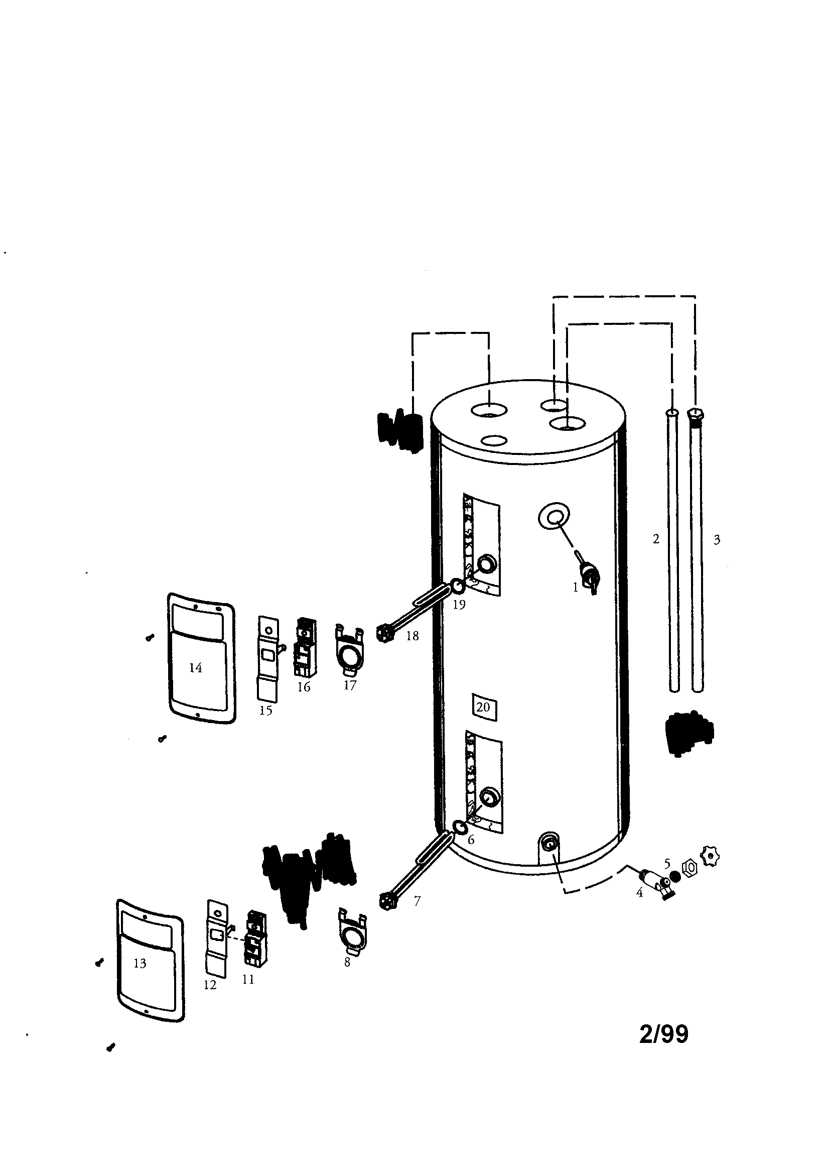 Energy efficient 30 gallon short