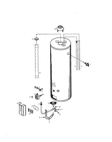 Energy efficient 40 gallon short
