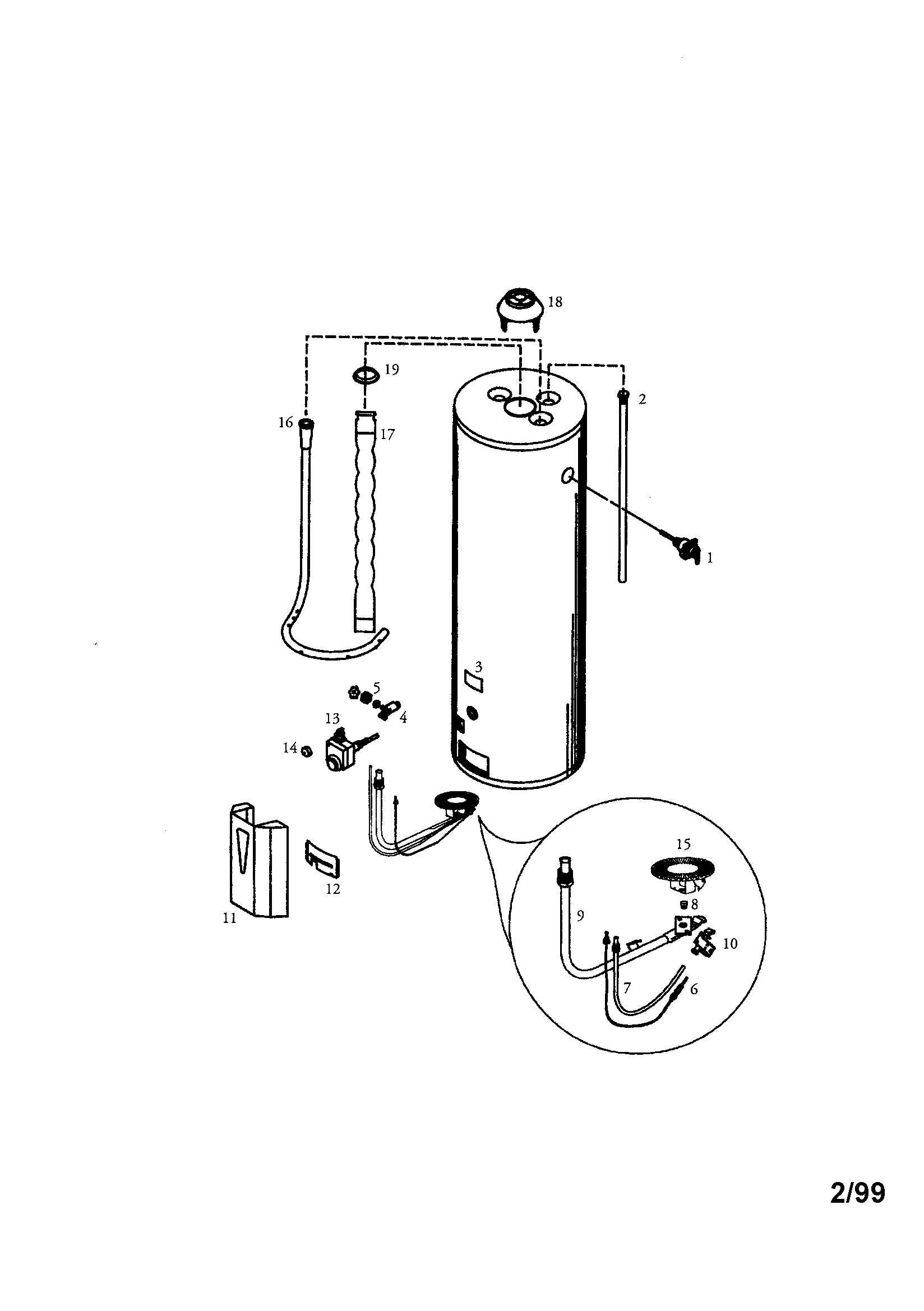 Power miser 40 gal. short high alt.