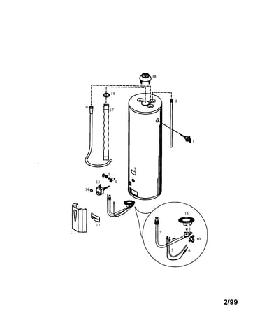 Power miser 40 gal. short high alt.