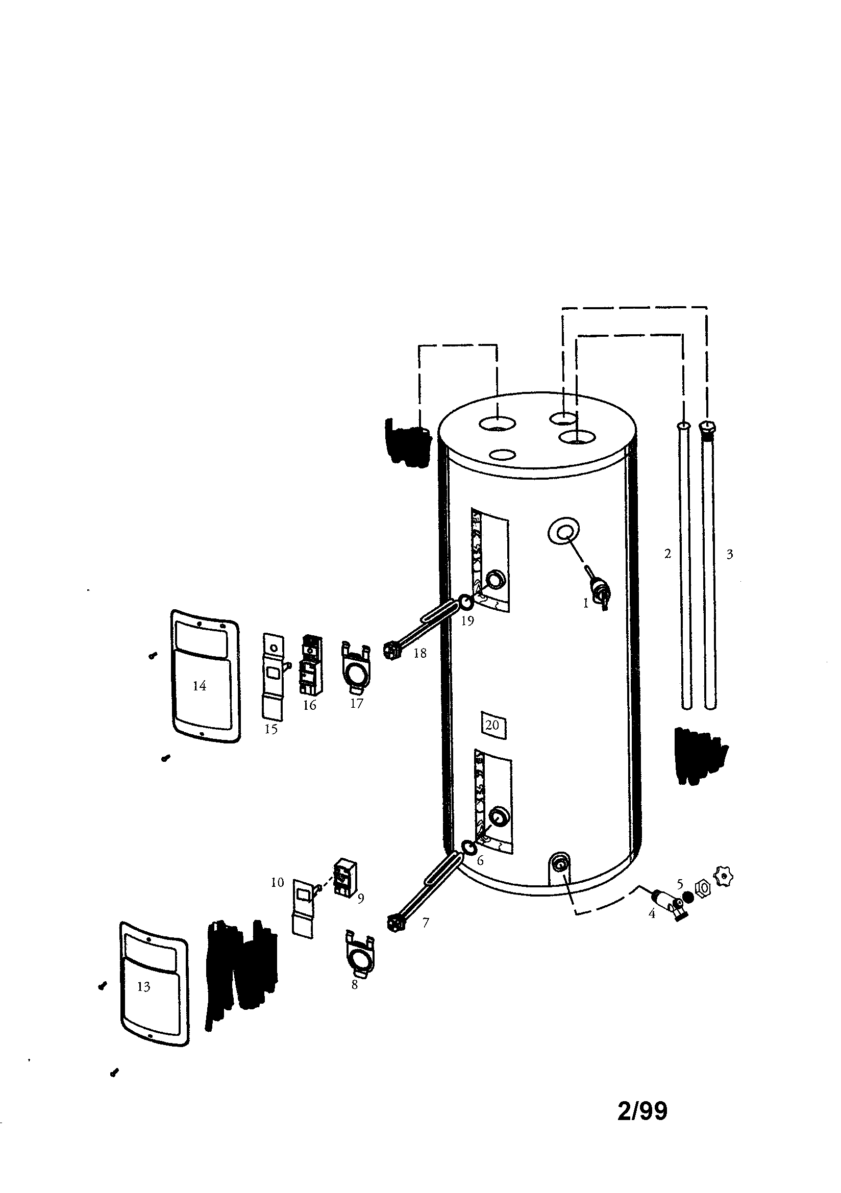 Energy efficient 30 gallon short
