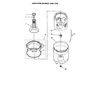 Kenmore 11020412990 agitator, basket and tub diagram