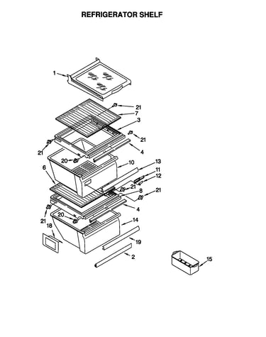 Refrigerator shelf