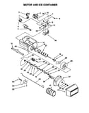 Motor and ice container