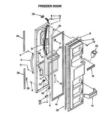 Freezer door