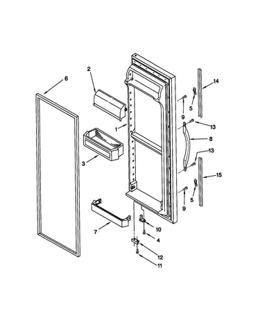 Refrigerator door