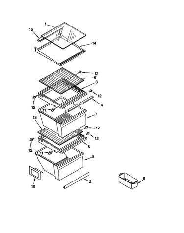 Refrigerator shelf
