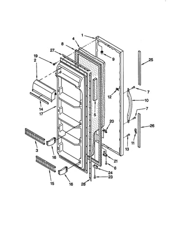 Refrigerator door