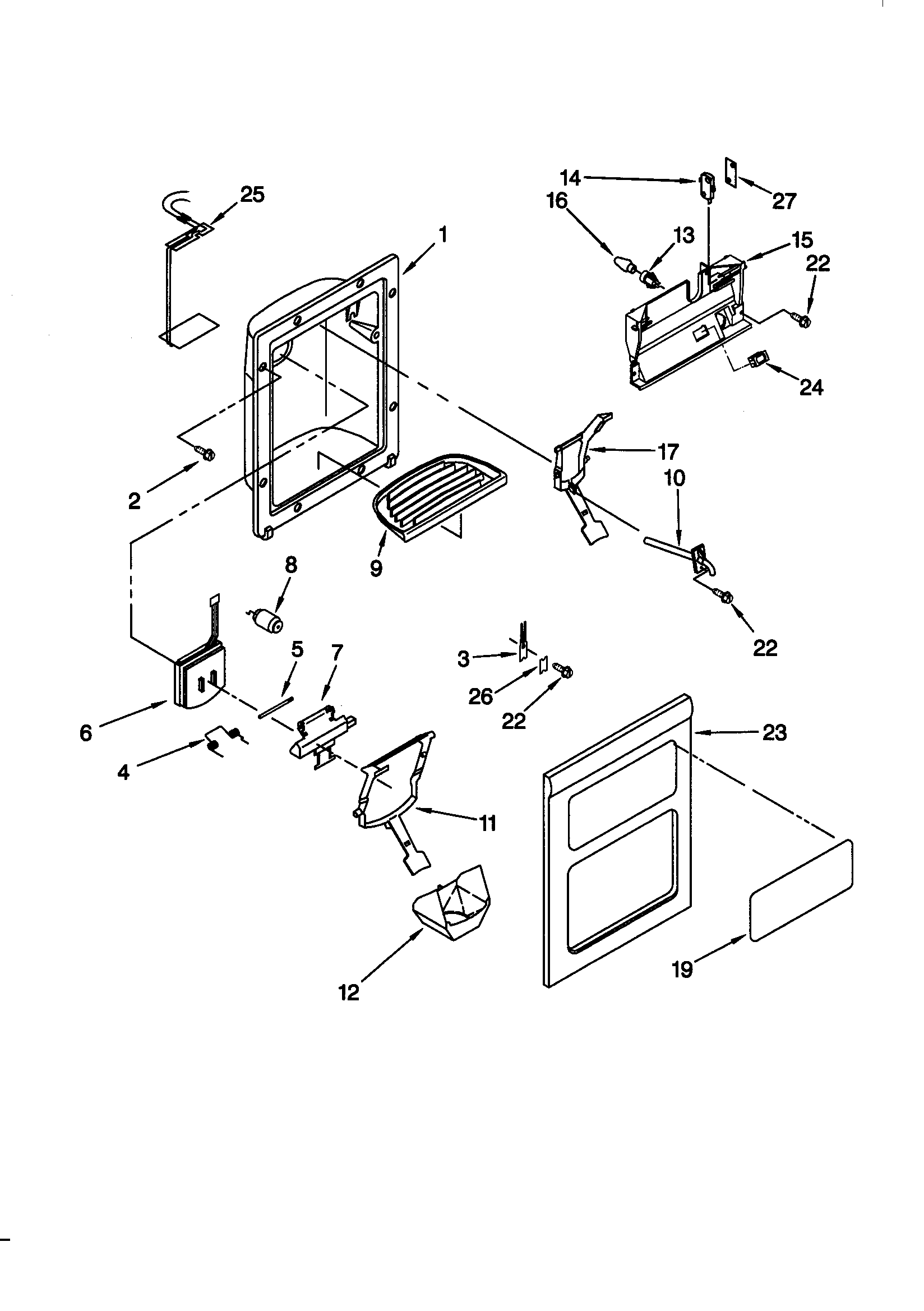 DISPENSER FRONT