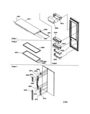 Refrigerator door/door trim/handles