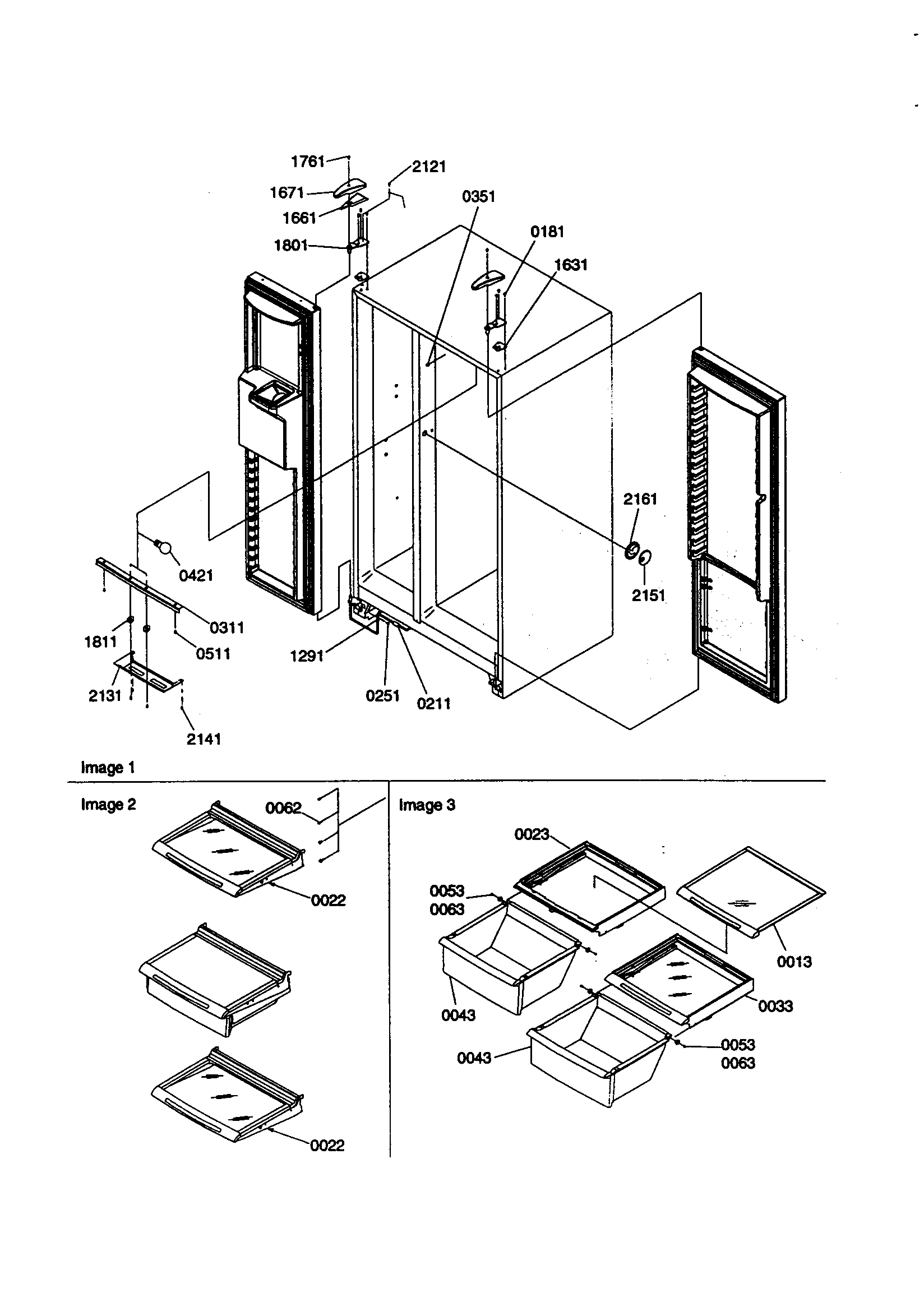 Refrigerator/freezer light/hinge