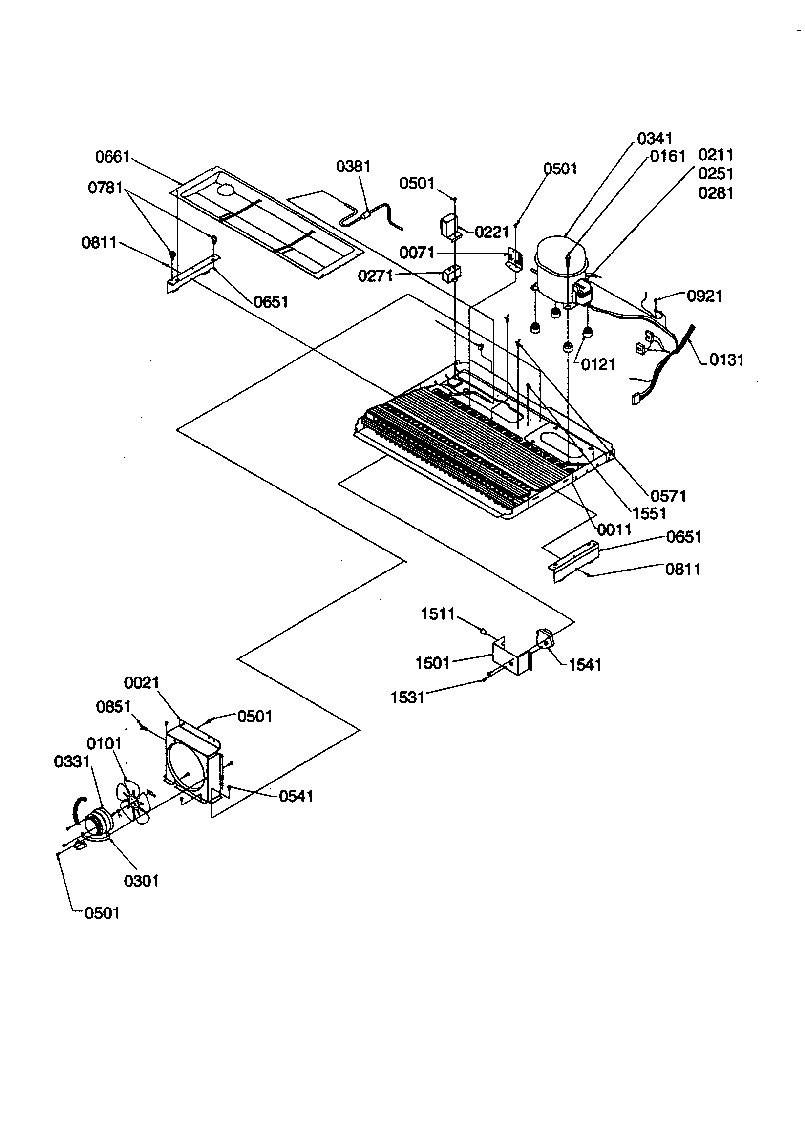 Machine compartement/muffler assy.