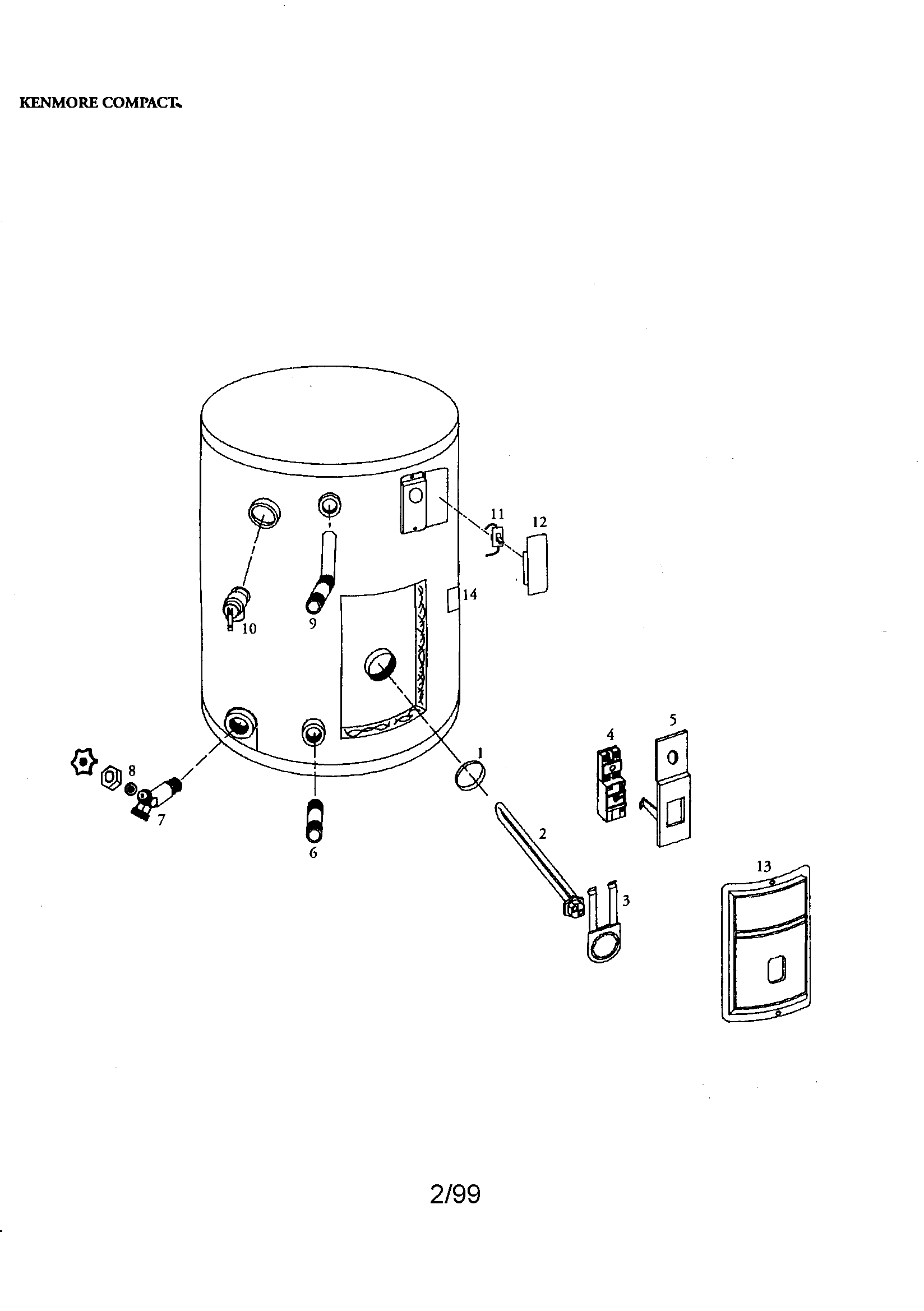 Kenmore compact 10 gallon