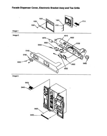 Dispenser/elec. bracket/toe grille