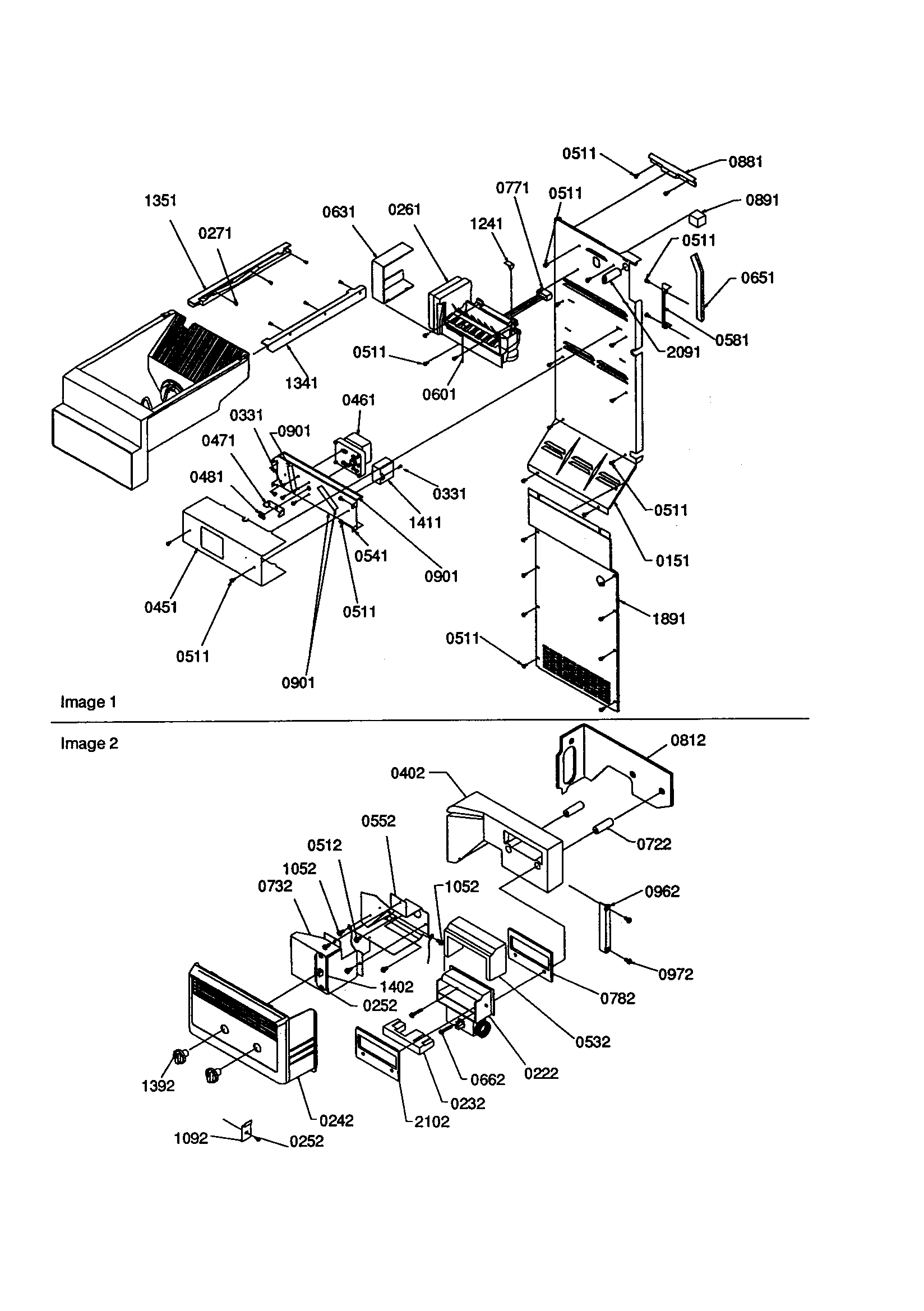 Ice maker/control assembly