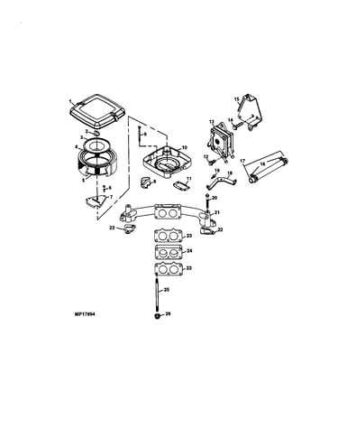 Air filter and fuel pump