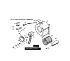 Kenmore 867763842 fig.16 h-q blower assembly diagram