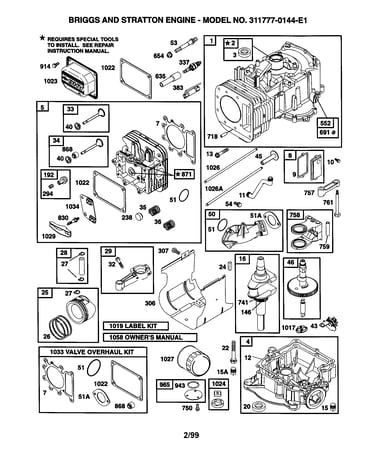 Cylinder/crankshaft