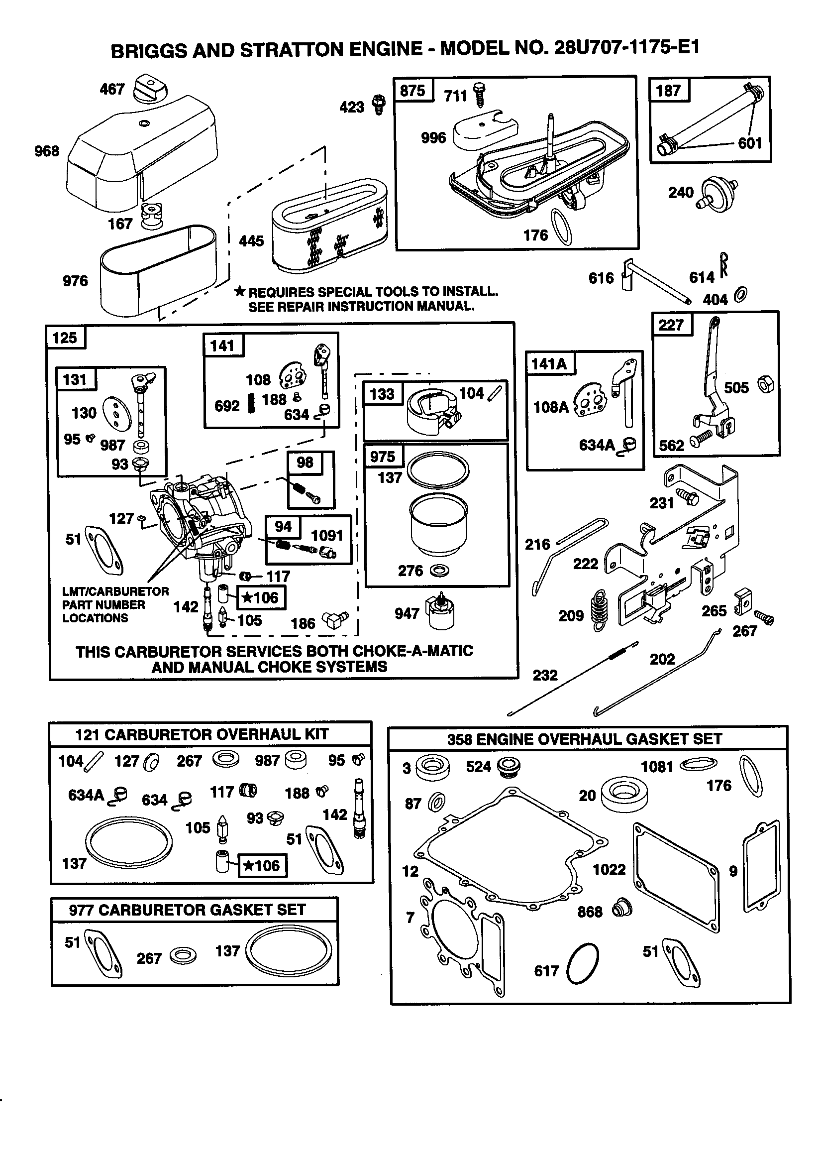 CARBURETOR/AIR CLEANER