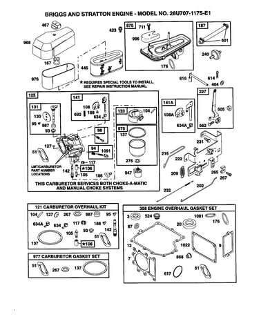 Carburetor/air cleaner