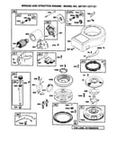 Starter motor/flywheel