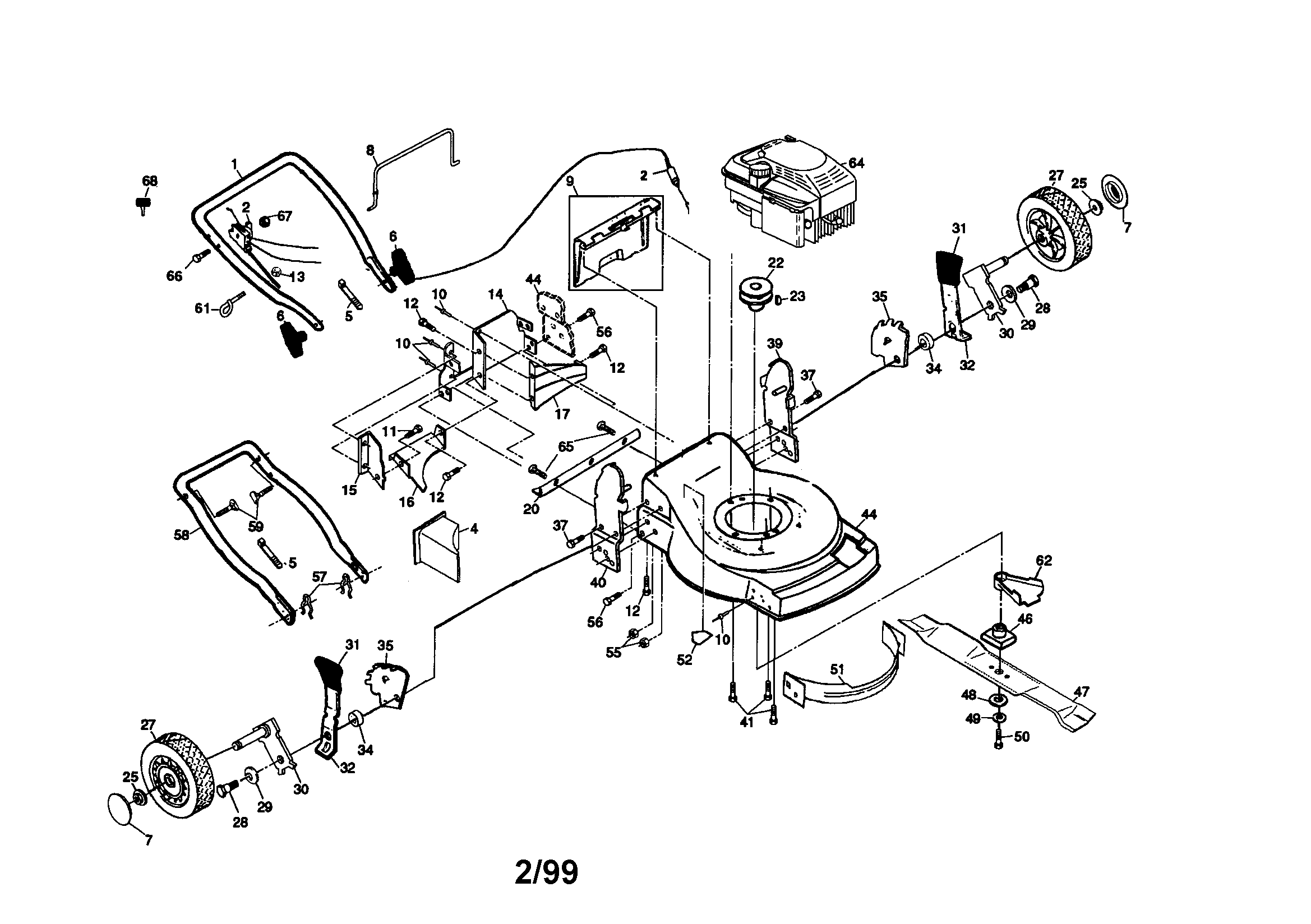 Rotary lawn mower