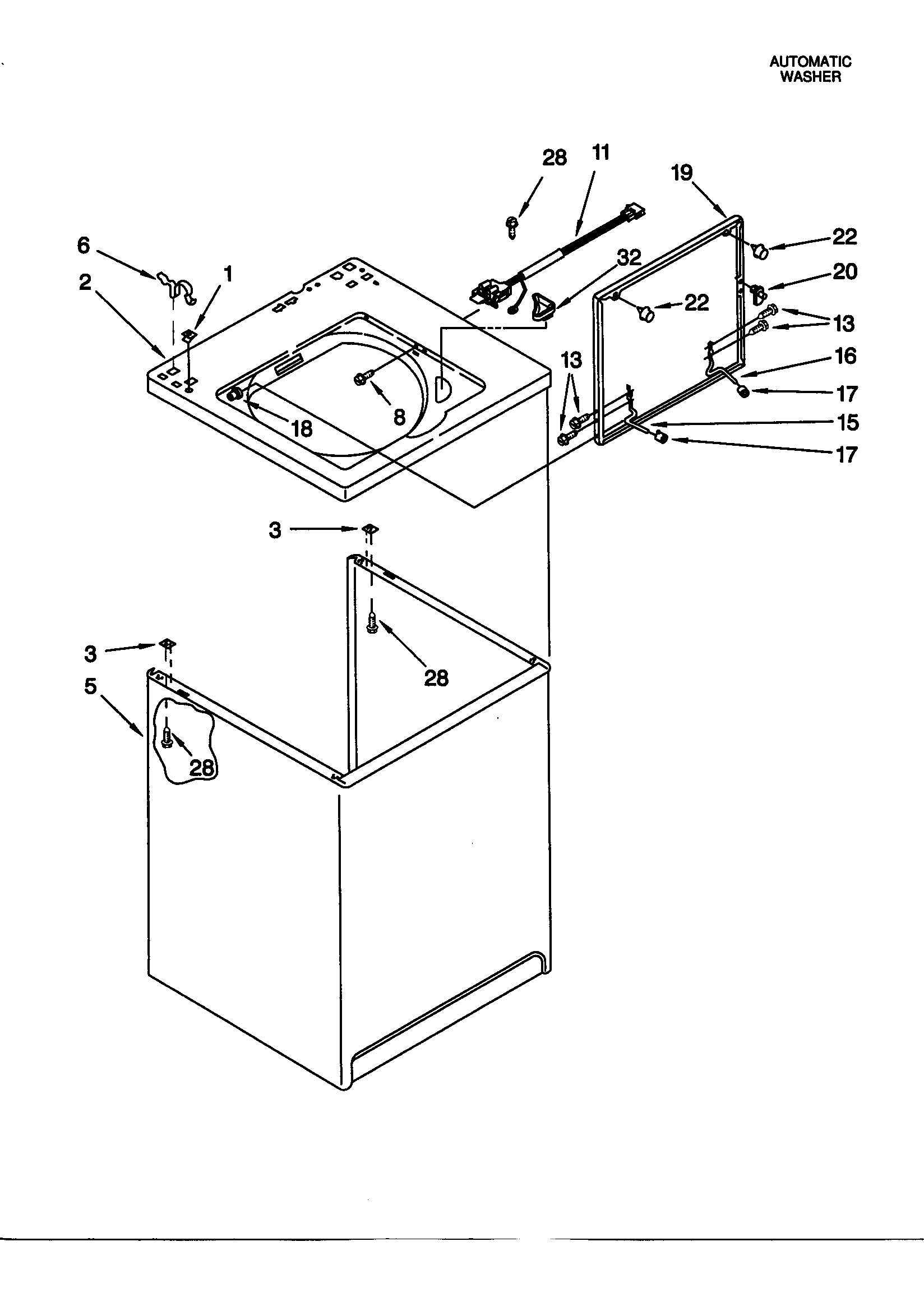 Top and cabinet