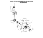 Whirlpool LSQ8200HQ0 brake/clutch/gearcase/motor/pump diagram
