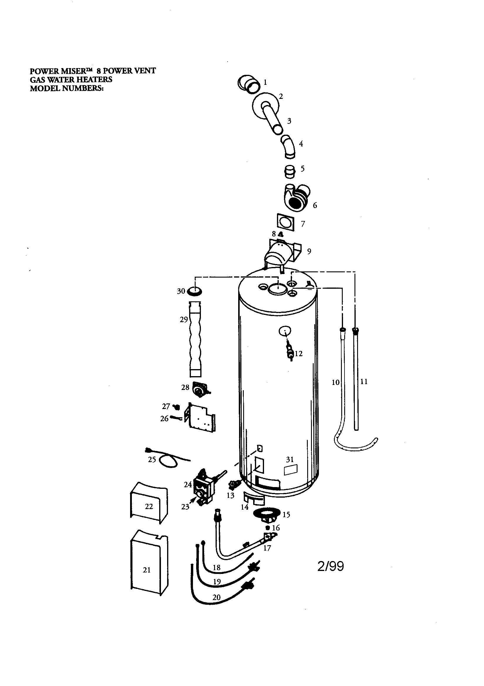 POWER MISER 40 GALLON