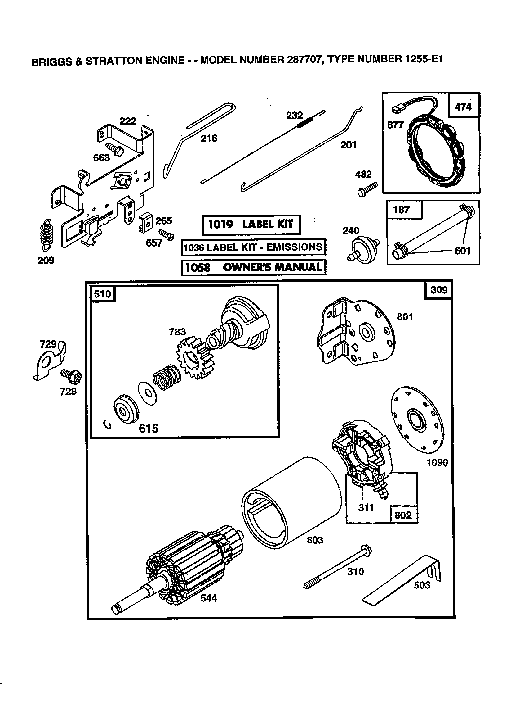 MOTOR AND DRIVE STARTER