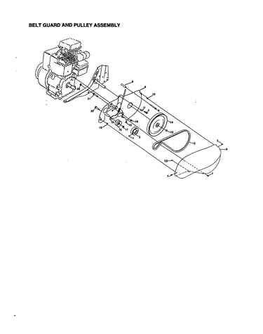 Belt guard and pulley assembly