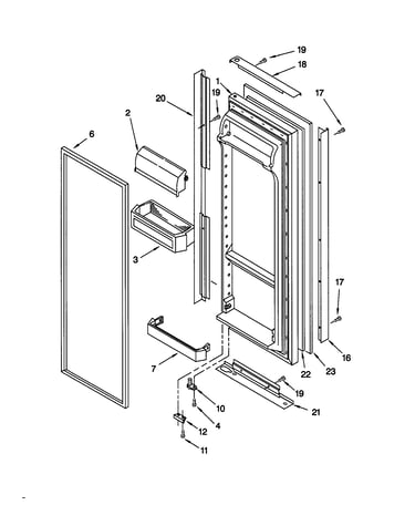 Refrigerator door