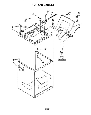 Top and cabinet
