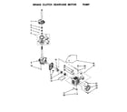 Kenmore 11028894791 brake/clutch/gearcase/motor/pump diagram