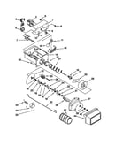 Motor and ice container