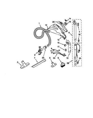Hose and attachment