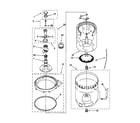 Kenmore 11026832694 agitator/basket/tub diagram
