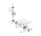 Kenmore 11028872891 brake/clutch/gearcase/motor/pump diagram