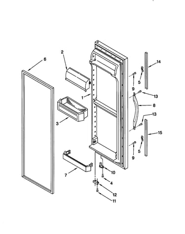 Refrigerator door