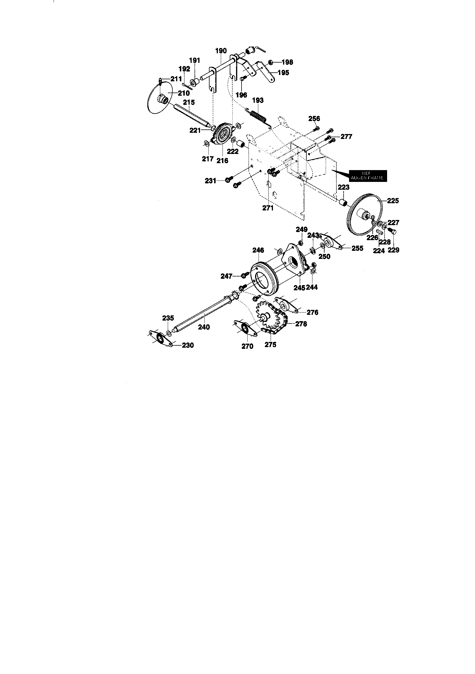 Drive components repair parts