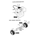 Craftsman 536886240 electric starter/wheel assembly diagram
