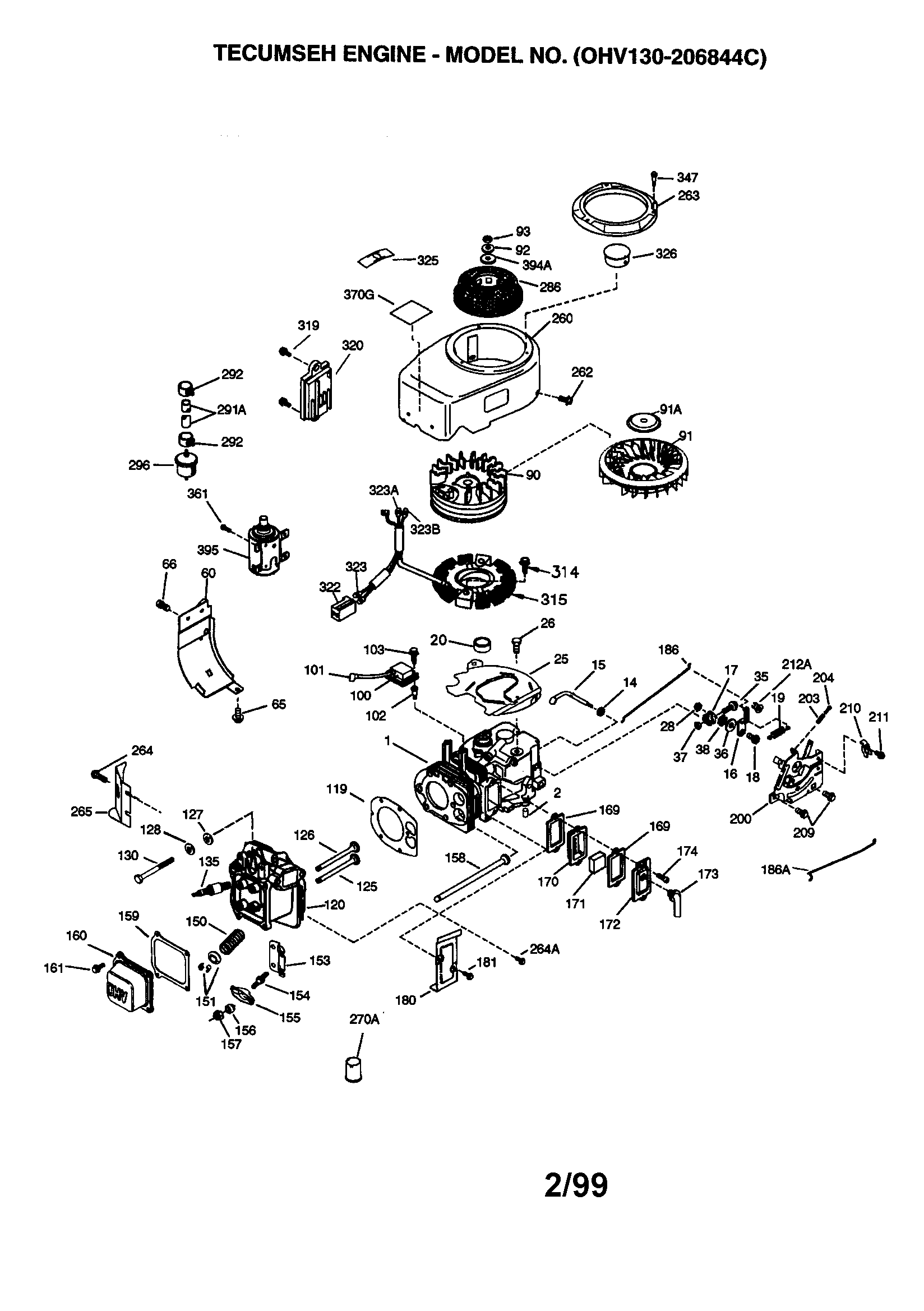 Cylinder and flywheel