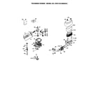 Tecumseh OHV130-206844C air cleaner and carburetor diagram