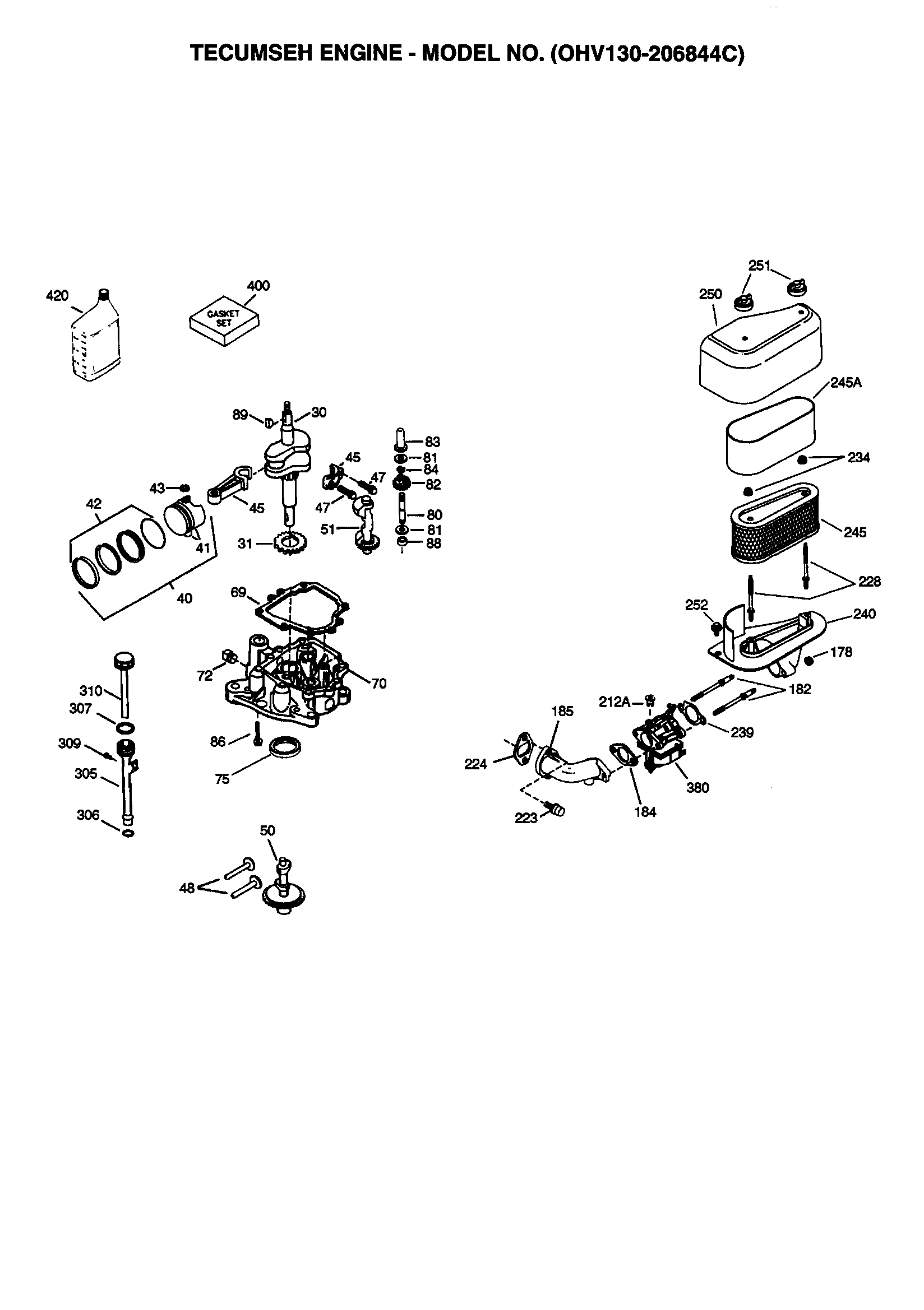 Air cleaner and carburetor