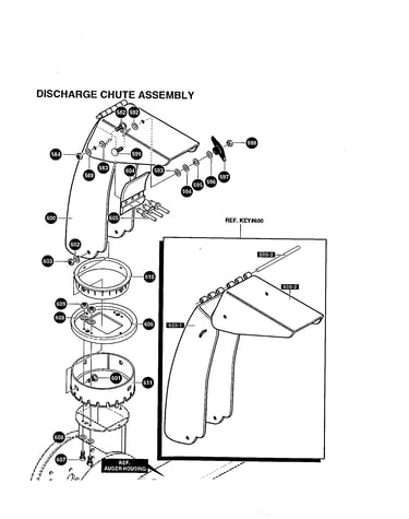 Discharge chute assembly