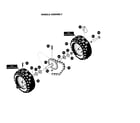MTD 624804X81 wheels assembly diagram
