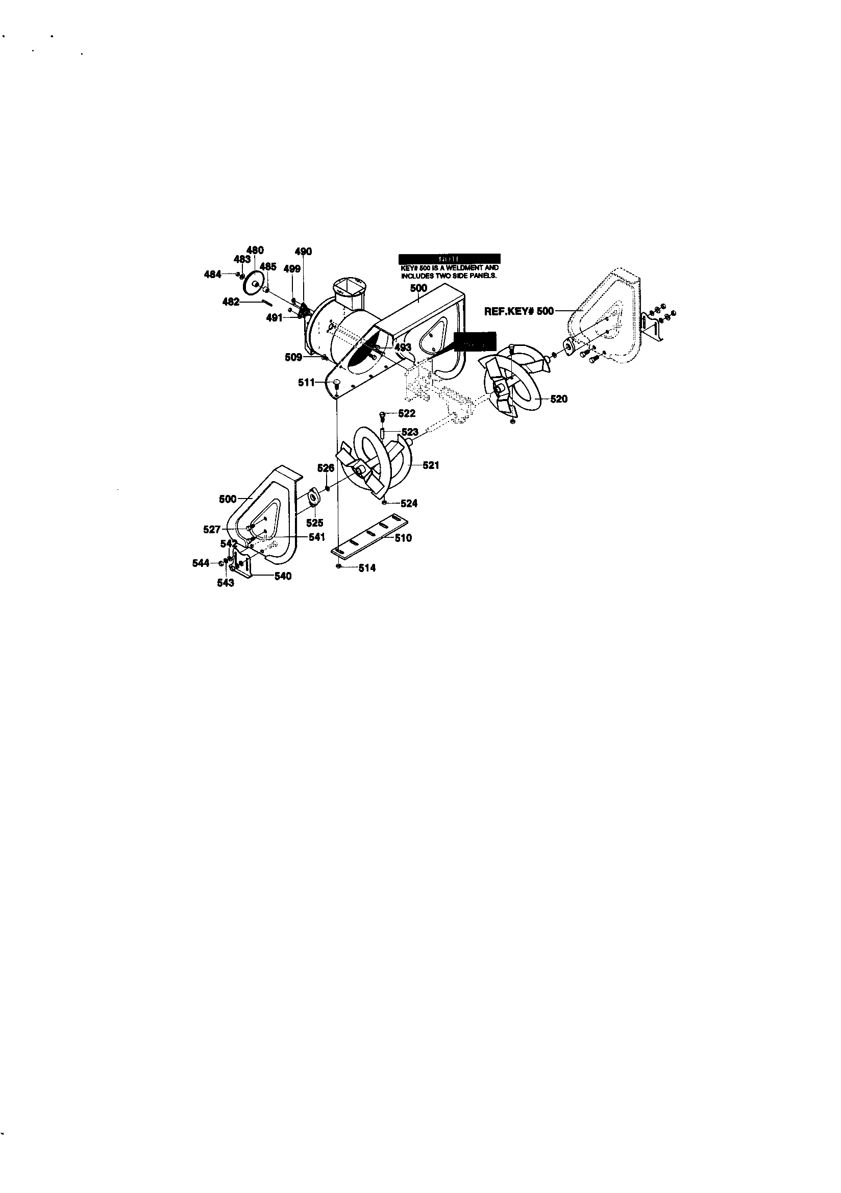 Auger housing assembly