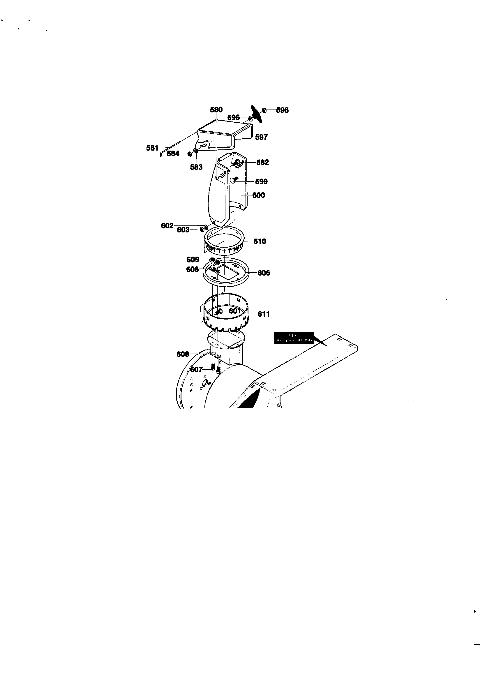 Discharge chute assembly