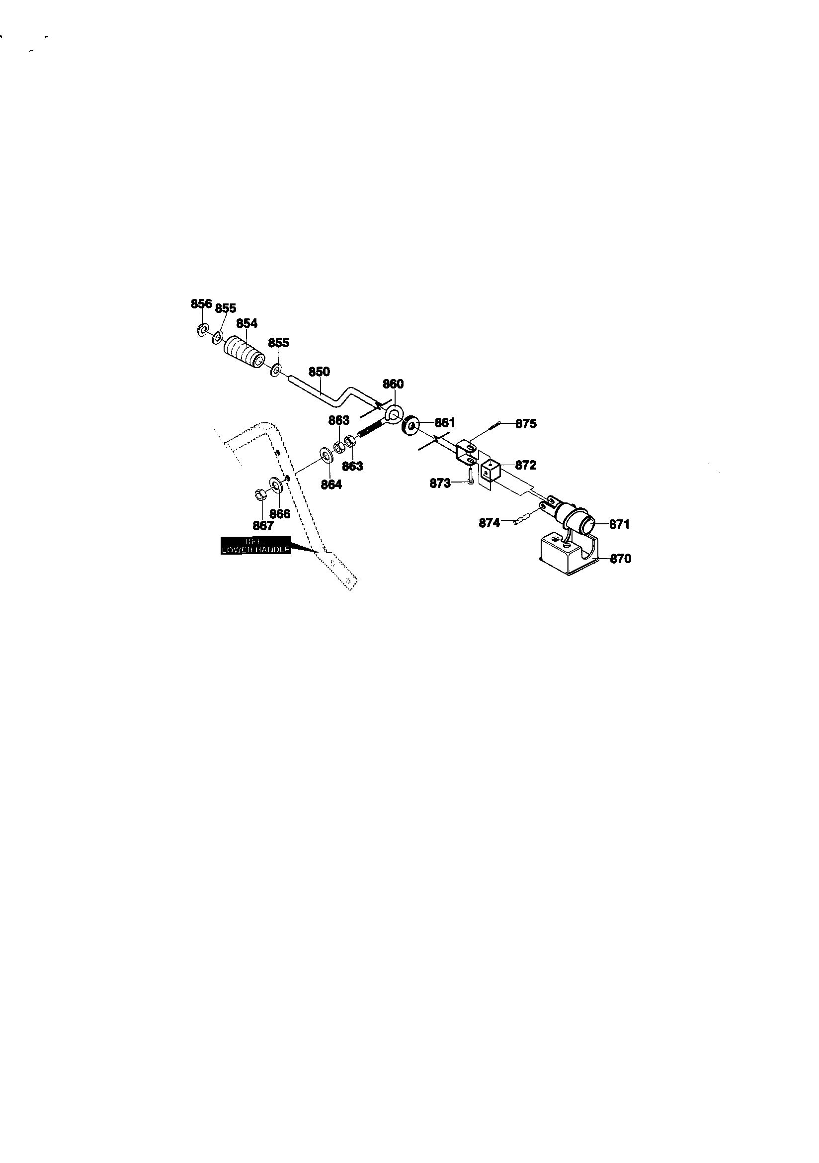 Chute rod assembly