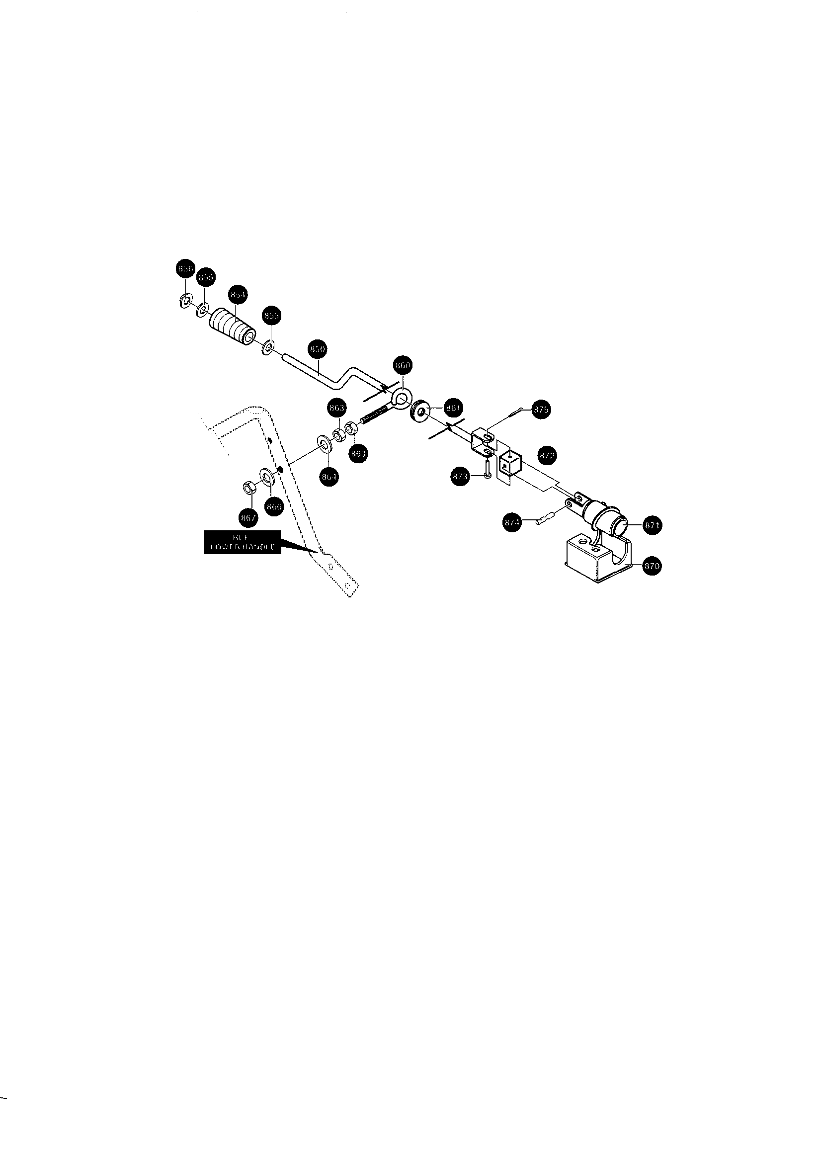Chute rod assembly